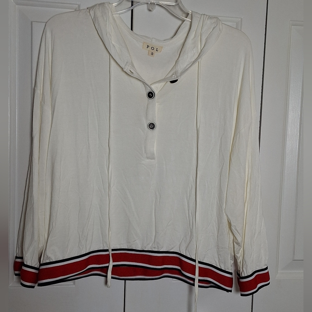POL Cream Hooded Top NWOT